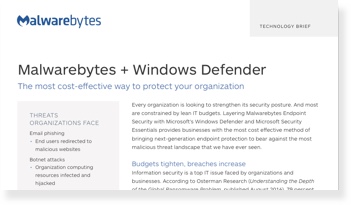 Mejora de Microsoft Windows Defender y Security Essentials